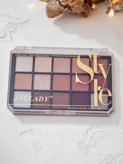 Best ANYLADY Paletka 15 cieni do powiek z brokatem i matem Ruby Glamour Oczy