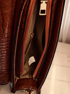 New Aurelia Elegante - Mini torebka damska zamszowo-patentowa Venezia Classico Damskie Małe Torebki