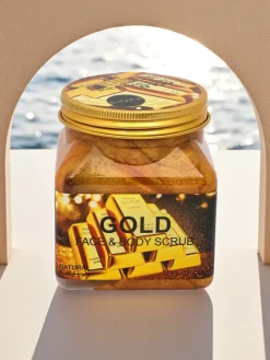 Clearance Aurelia Gold Scrub do twarzy i ciała, odżywczy peeling 300ml Twarz