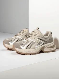 Aurelia Luna damskie sneakersy sznurowane ecru Damskie Sneakersy