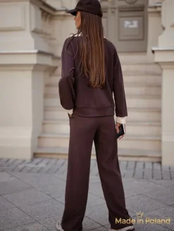 Sale Bawełniany Damski komplet sweterkowy Fissa Damskie Komplety Damskie