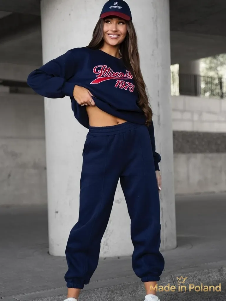 Bawełniany Damski komplet dresowy Win 1975 Damskie Komplety Damskie
