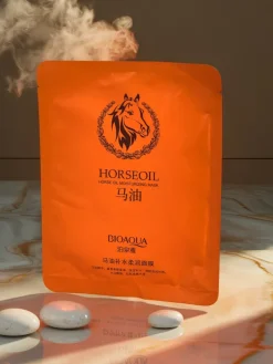 Sale BioAqua Equilla Mask olej koński nawilżająca maseczka 25ml do skóry suchej Twarz