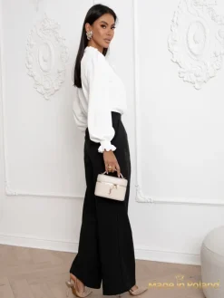 Hot Bluzka damska z ozdobnym dekoltem Frankie Bluzki / Koszule / Koszulki