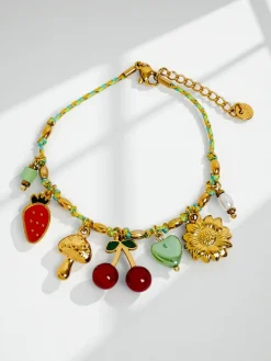 Discount Bransoletka Armonia Flora – kolorowe charmsy w stylu dolce vita Damskie Biżuteria