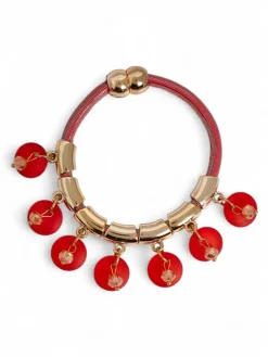 Discount Bransoletka damska z koralikami i brokatem Damskie Biżuteria