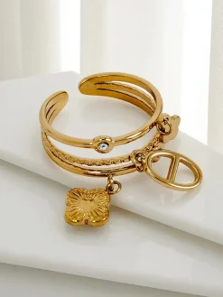 Bransoletka obręcz Dolce Vita z ozdobnymi charmsami Damskie Biżuteria