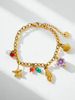 Clearance Bransoletka Sea View –z charmsami morskimi Damskie Biżuteria