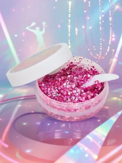 Sale Brokatowy żel do zdobienia twarzy w kolorze różowym Twarz|Ciało