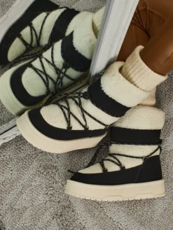 Outlet Buty a'la śniegowce damskie Quill Haven Śniegowce|Botki Na Platformie