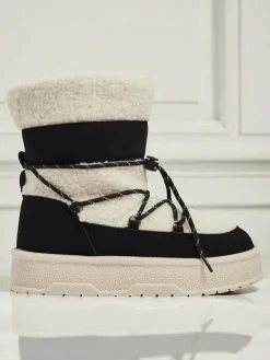 Outlet Buty a'la śniegowce damskie Quill Haven Śniegowce|Botki Na Platformie