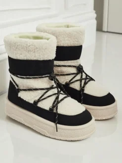 Outlet Buty a'la śniegowce damskie Quill Haven Śniegowce|Botki Na Platformie