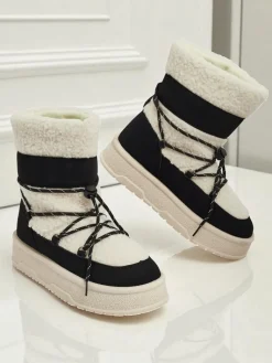 Outlet Buty a'la śniegowce damskie Quill Haven Śniegowce|Botki Na Platformie