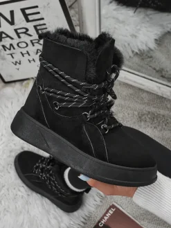 Sale Buty a'la śniegowce damskie Ravea Śniegowce|Botki Z Delikatnym Ociepleniem