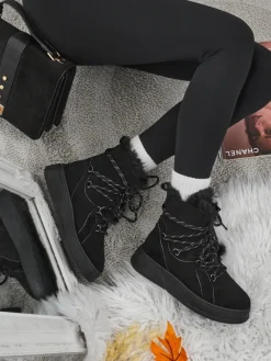 Sale Buty a'la śniegowce damskie Ravea Śniegowce|Botki Z Delikatnym Ociepleniem