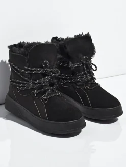 Sale Buty a'la śniegowce damskie Ravea Śniegowce|Botki Z Delikatnym Ociepleniem