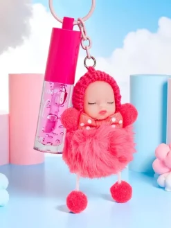 New Błyszczyk do ust dla dzieci z laleczką Fuchsia Usta