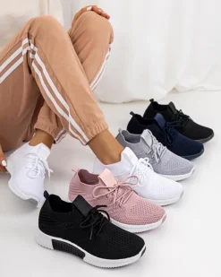 Online Ciemnoróżowe damskie buty sportowe Merisal - Obuwie Damskie Bieganie, Ćwiczenia I Trening