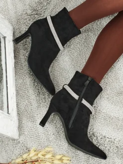 Discount Damskie botki na szpilce Sorelia Botki Z Delikatnym Ociepleniem|Botki Na Szpilce