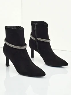 Discount Damskie botki na szpilce Sorelia Botki Z Delikatnym Ociepleniem|Botki Na Szpilce