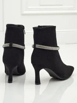 Discount Damskie botki na szpilce Sorelia Botki Z Delikatnym Ociepleniem|Botki Na Szpilce