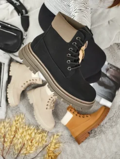 Online Damskie botki trapery Avienne Trapery|Botki Bez Ocieplenia