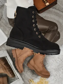 Discount Damskie botki trapery Thalira Trapery|Botki Z Delikatnym Ociepleniem