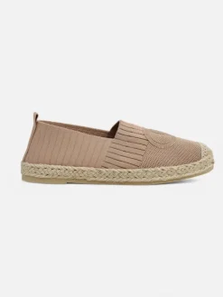 Hot Damskie espadryle Callisto płaski obcas skóra ekologiczna Espadryle Płaskie