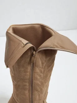 New Damskie kozaki typu kowbojki Marivelle Kozaki Na Obcasie|Kozaki Bez Ocieplenia