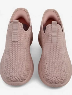 Damskie sneakersy Apollo Rosa – różowe buty slip-on z tkaniny na płaskiej podeszwie Damskie Ugc|Bieganie, Ćwiczenia I Trening