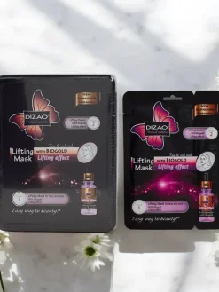 Outlet DIZAO- Zestaw serum i maska ze złotem Twarz