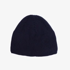 Outlet Granatowa męska ocieplana czapka - Akcesoria Czapki