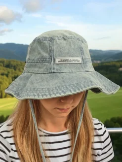 Best Kalos Denimowy Kapelusz Słoneczny Damski – styl antyczny i ochrona UV Damskie Czapki I Kapelusze