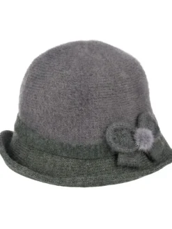 Best Kapelusz damski melonik z ozdobą Miss Grace Damskie Czapki I Kapelusze