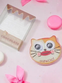 Sale Kevin&Coco Cat Toast Blush Prasowany róż do policzków Czekolada Twarz