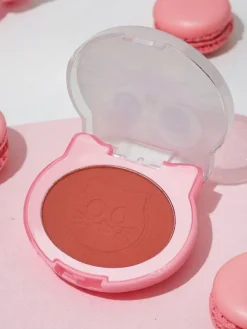 Sale Kevin&Coco Cat Toast Blush Prasowany róż do policzków Czekolada Twarz