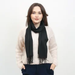 Discount Klasyczny damski szalik - Akcesoria Damskie Chusty / Apaszki / Szaliki