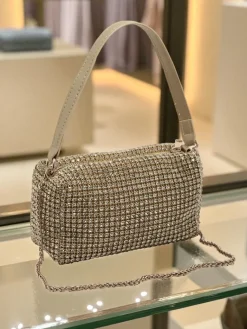 Sale Kopertowa torebka damska z cyrkoniami Luniva Damskie Małe Torebki