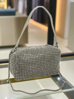 Sale Kopertowa torebka damska z cyrkoniami Luniva Damskie Małe Torebki