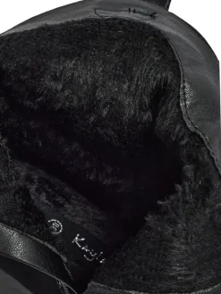 Outlet Kowbojki damskie na obcasie z ozdobnymi wstawkami Cendria Botki Z Delikatnym Ociepleniem|Kowbojki