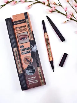 New Kredka do brwii i eyeliner w jednym Soft Brown Oczy