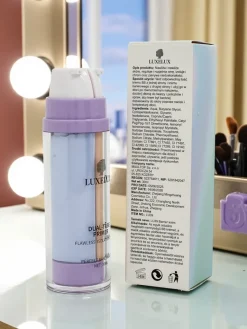 Clearance Krem 2 w 1 z fioletową bazą pod makijaż i podkładem- neutralizuje żółte i ziemiste tony Twarz