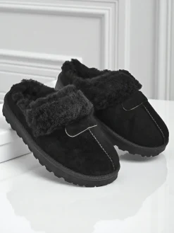 Outlet Krótkie buty a'la śniegowce damskie z futerkiem Velour Fang Śniegowce