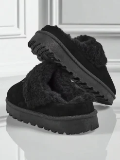 Outlet Krótkie buty a'la śniegowce damskie z futerkiem Velour Fang Śniegowce