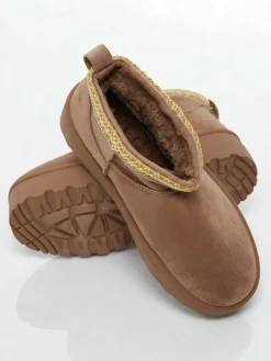 Sale Krótkie buty a'la śniegowce damskie Nymeria Śniegowce|Botki Na Platformie