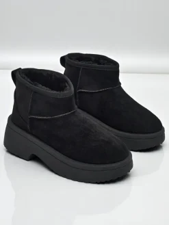 Clearance Krótkie buty a'la śniegowce damskie Liorah Śniegowce|Botki Na Platformie