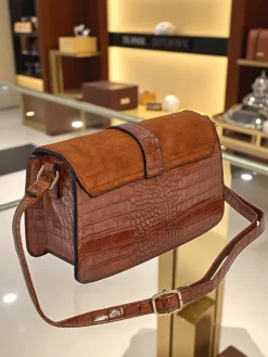 New Lakierowana mała damska torebka z eko skóry Sable Mist Damskie Małe Torebki