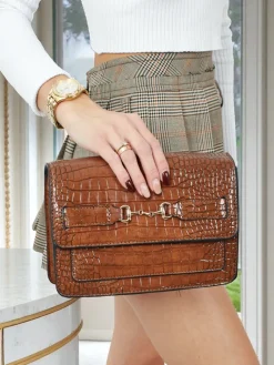 Online Lakierowana mała damska torebka z eko skóry Lunisse Damskie Małe Torebki