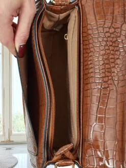 Online Lakierowana mała damska torebka z eko skóry Lunisse Damskie Małe Torebki