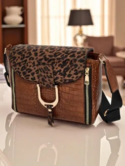 Lakierowana mała damska torebka z eko skóry Sable Arc Damskie Małe Torebki